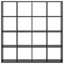 vidaXL Könyvespolc Fekete tölgy 137,5 x 29 x 137,5 cm Faanyag