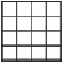 vidaXL Könyvespolc 16 szintes 137,5 x 29 x 137,5 cm Szerelt Fa