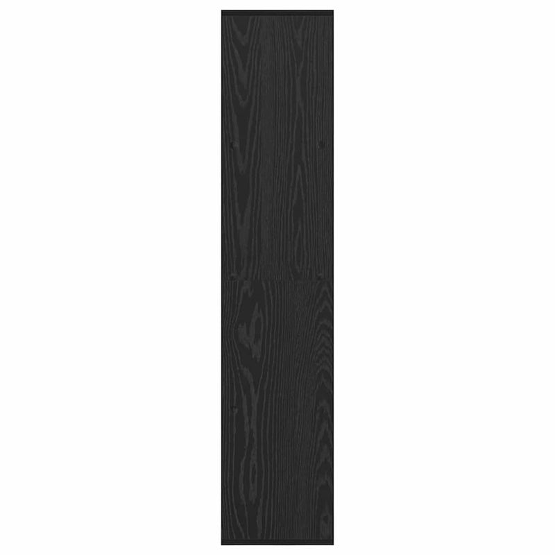 vidaXL Könyvespolc Musta tammi 137.5 x 29 x 137.5 cm Faanyag