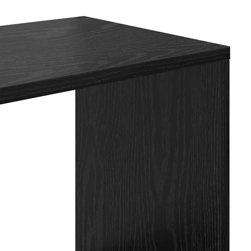 vidaXL Könyvespolc Musta tammi 132 x 29 x 141.5 cm Faanyag