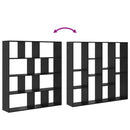 vidaXL Könyvespolc Musta tammi 132 x 29 x 141.5 cm Faanyag