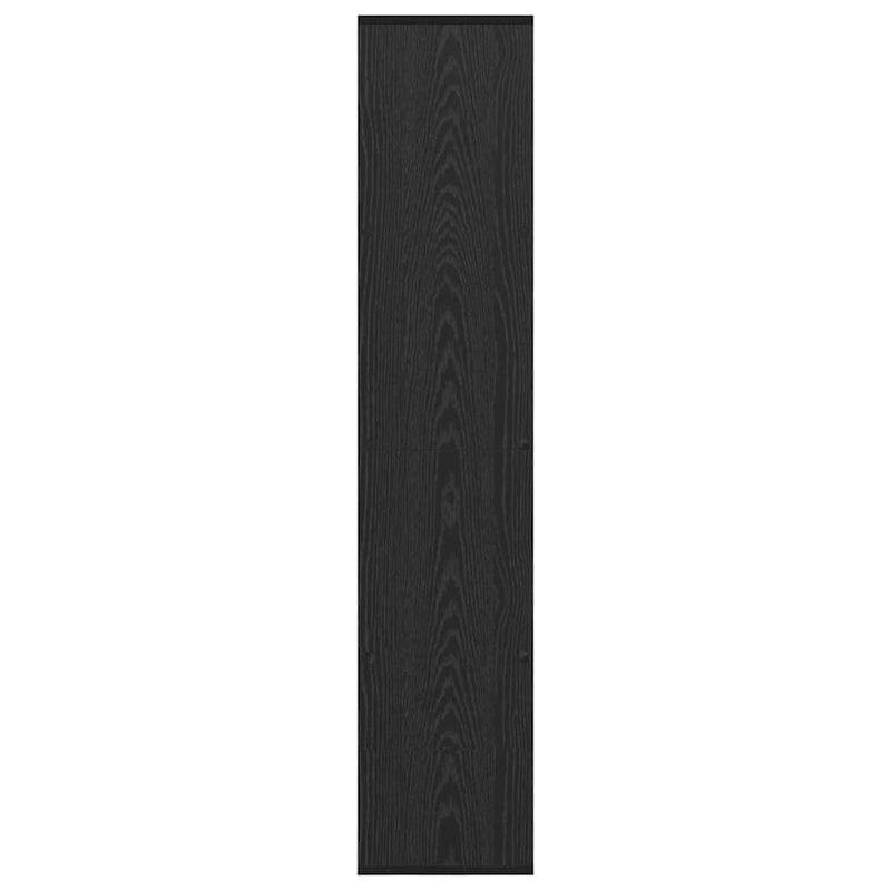 vidaXL Könyvespolc Musta tammi 132 x 29 x 141.5 cm Faanyag