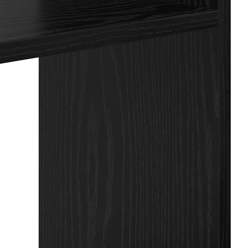 vidaXL Könyvespolc Musta tammi 92 x 29 x 188 cm Faanyag