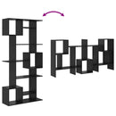 vidaXL Könyvespolc Musta tammi 92 x 29 x 188 cm Faanyag