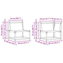 vidaXL Kültéri kanapé szett 8 db Fehér és Fekete
