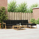 vidaXL Kültéri kanapé szett 6 db Fehér és Fekete