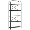 vidaXL Könyvespolc Musta tammi 80 x 30 x 183 cm Faanyag