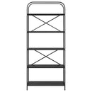 vidaXL Könyvespolc Musta tammi 80 x 30 x 183 cm Faanyag