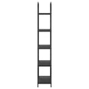 vidaXL Könyvespolc Musta tammi 80 x 30 x 183 cm Faanyag
