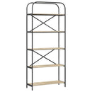 vidaXL Könyvespolc sonoma tölgy 80 x 30 x 183 cm Faanyag