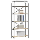 vidaXL Könyvespolc sonoma tölgy 80 x 30 x 183 cm Faanyag