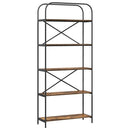 vidaXL Könyvespolc Füstölt tölgy 80 x 30 x 183 cm Faanyag