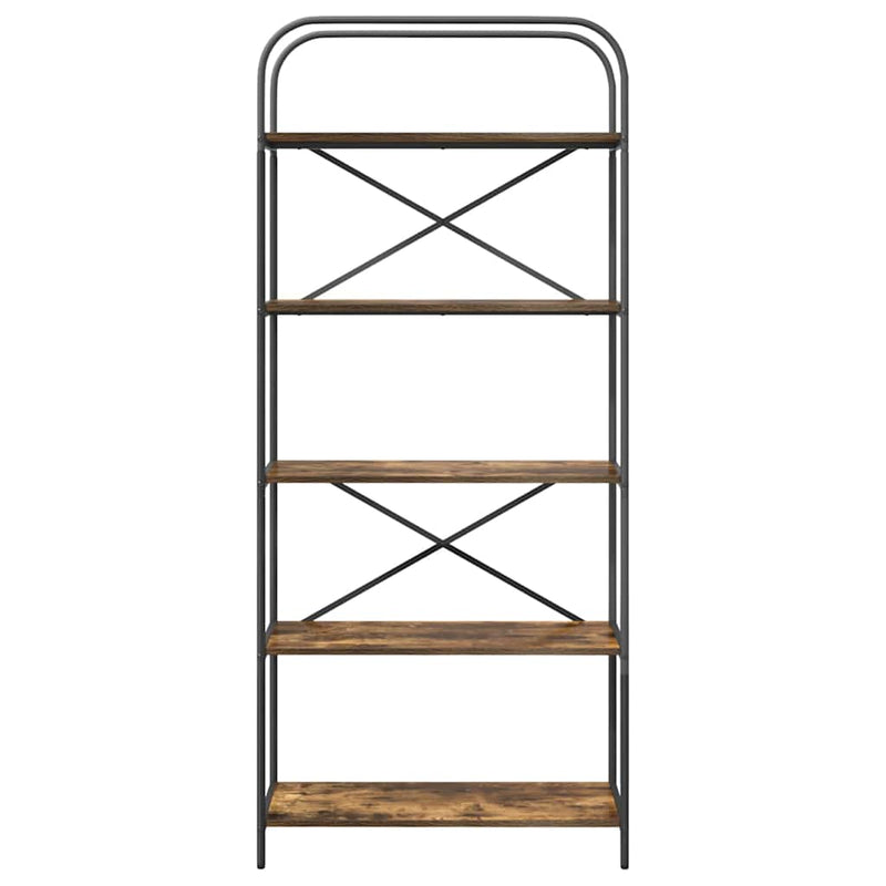 vidaXL Könyvespolc Füstölt tölgy 80 x 30 x 183 cm Faanyag