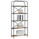 vidaXL Könyvespolc Füstölt tölgy 80 x 30 x 183 cm Faanyag