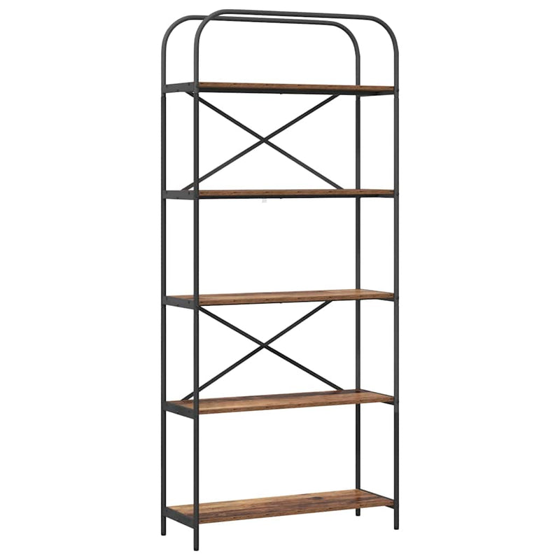 vidaXL Könyvespolc Régi fa 80 x 30 x 183 cm Faanyag