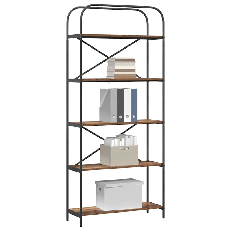 vidaXL Könyvespolc Régi fa 80 x 30 x 183 cm Faanyag