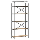 vidaXL Könyvespolc kézműves tölgy 80 x 30 x 183 cm Faanyag