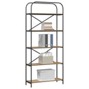 vidaXL Könyvespolc kézműves tölgy 80 x 30 x 183 cm Faanyag