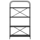 vidaXL Könyvespolc Musta tammi 80 x 30 x 146 cm Faanyag