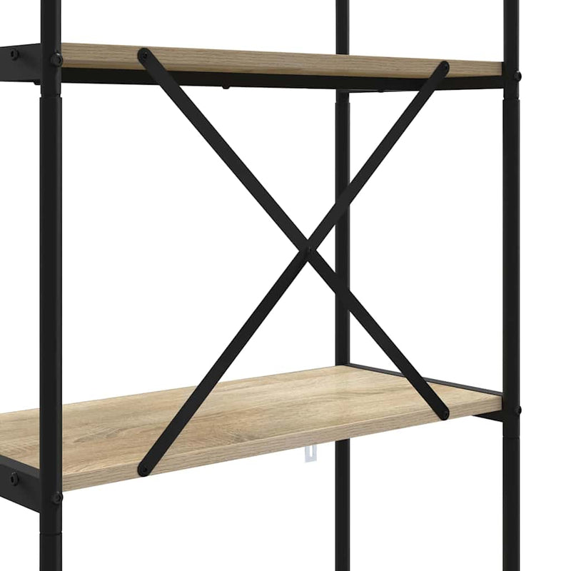 vidaXL Könyvespolc sonoma tölgy 80 x 30 x 146 cm Faanyag