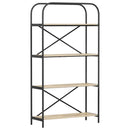 vidaXL Könyvespolc sonoma tölgy 80 x 30 x 146 cm Faanyag