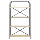 vidaXL Könyvespolc sonoma tölgy 80 x 30 x 146 cm Faanyag