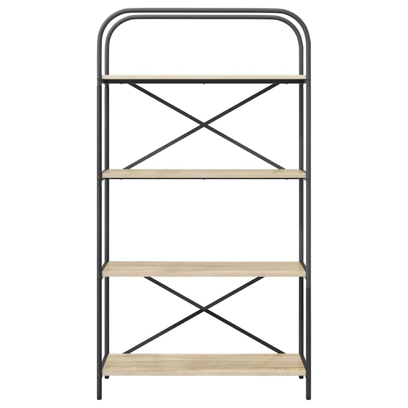 vidaXL Könyvespolc sonoma tölgy 80 x 30 x 146 cm Faanyag