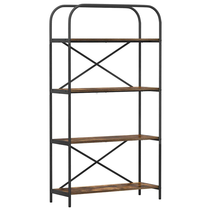 vidaXL Könyvespolc Füstölt tölgy 80 x 30 x 146 cm Faanyag