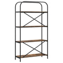 vidaXL Könyvespolc Füstölt tölgy 80 x 30 x 146 cm Faanyag