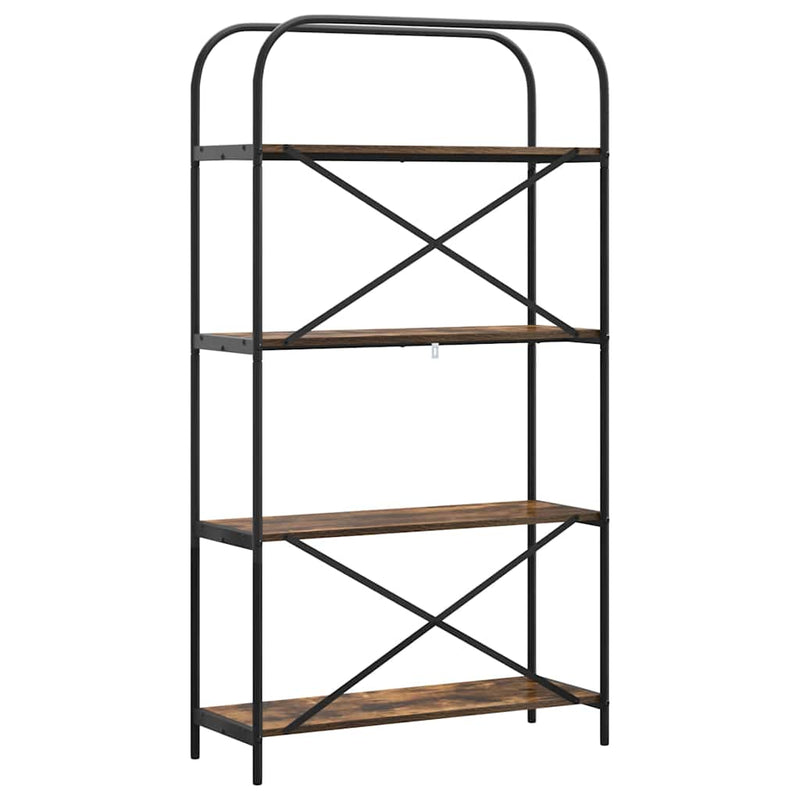 vidaXL Könyvespolc Füstölt tölgy 80 x 30 x 146 cm Faanyag