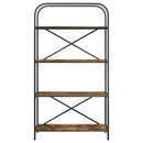 vidaXL Könyvespolc Füstölt tölgy 80 x 30 x 146 cm Faanyag