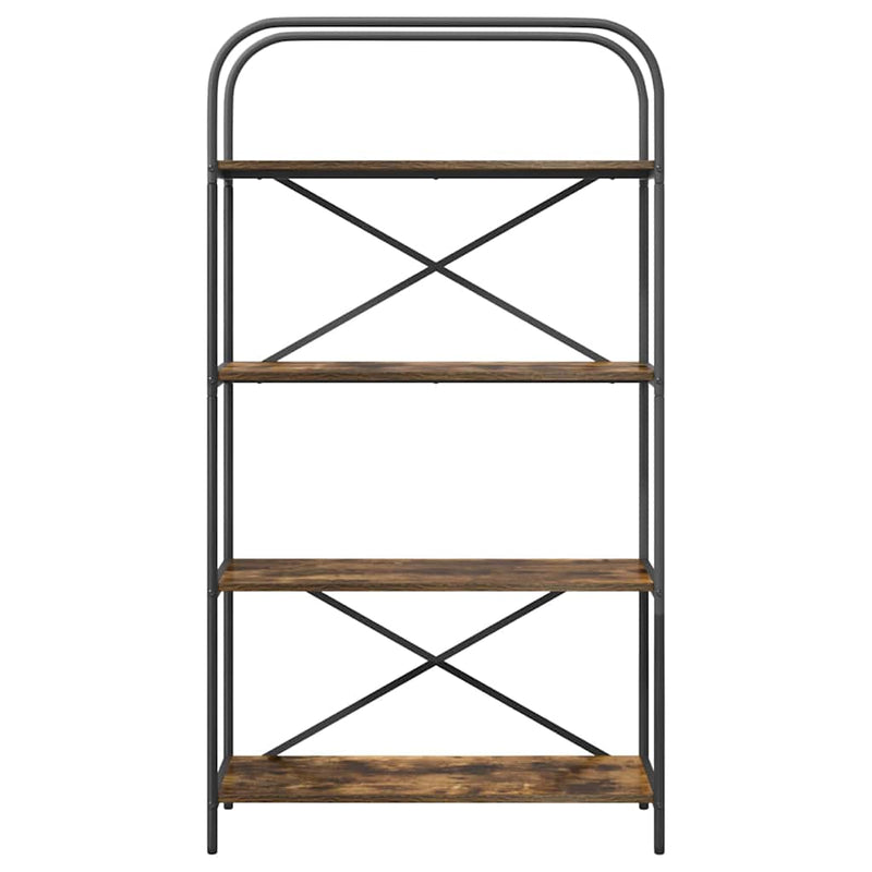 vidaXL Könyvespolc Füstölt tölgy 80 x 30 x 146 cm Faanyag