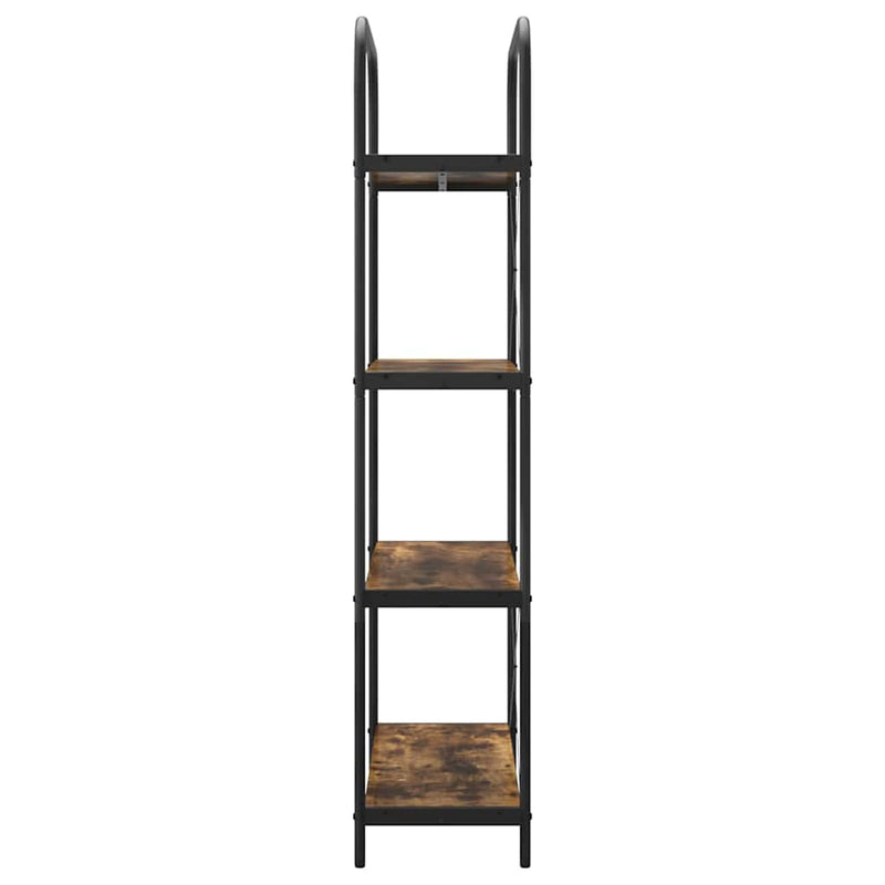 vidaXL Könyvespolc Füstölt tölgy 80 x 30 x 146 cm Faanyag