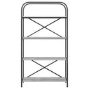 vidaXL Könyvespolc Szürke sonoma 80 x 30 x 146 cm Faanyag