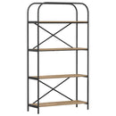 vidaXL Könyvespolc kézműves tölgy 80 x 30 x 146 cm Faanyag