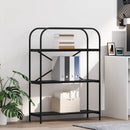 vidaXL Könyvespolc Musta tammi 80 x 30 x 109 cm Faanyag