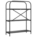 vidaXL Könyvespolc Fekete tölgy 80 x 30 x 109 cm Faanyag