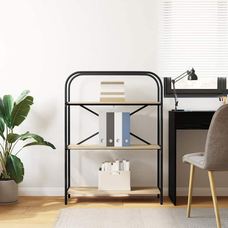 vidaXL Könyvespolc sonoma tölgy 80 x 30 x 109 cm Faanyag