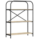 vidaXL Könyvespolc sonoma tölgy 80 x 30 x 109 cm Faanyag