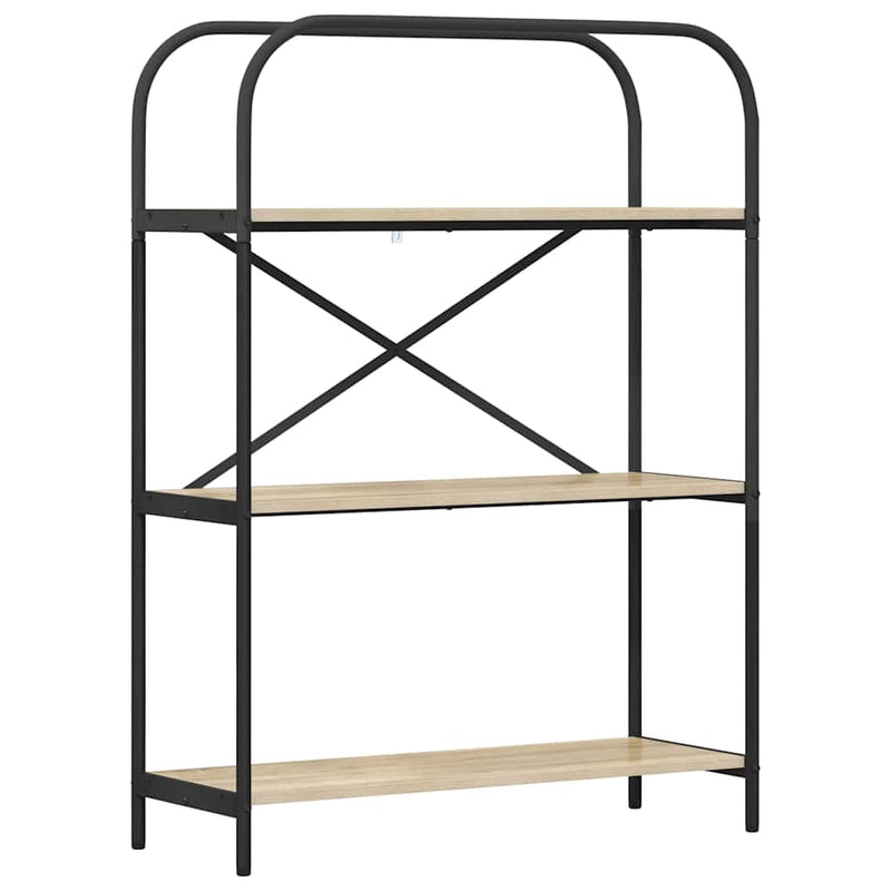 vidaXL Könyvespolc sonoma tölgy 80 x 30 x 109 cm Faanyag