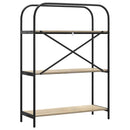 vidaXL Könyvespolc sonoma tölgy 80 x 30 x 109 cm Faanyag