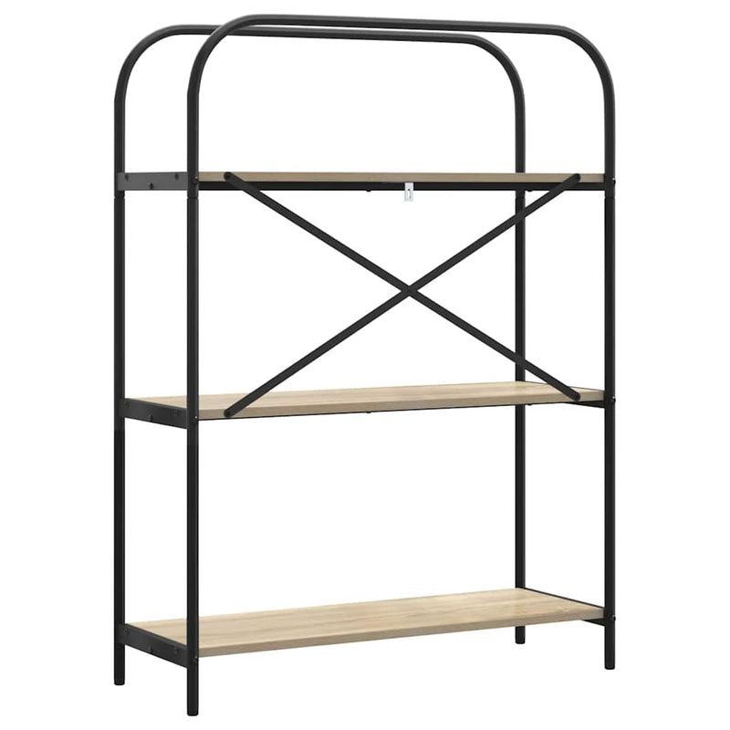 vidaXL Könyvespolc sonoma tölgy 80 x 30 x 109 cm Faanyag