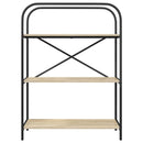 vidaXL Könyvespolc sonoma tölgy 80 x 30 x 109 cm Faanyag