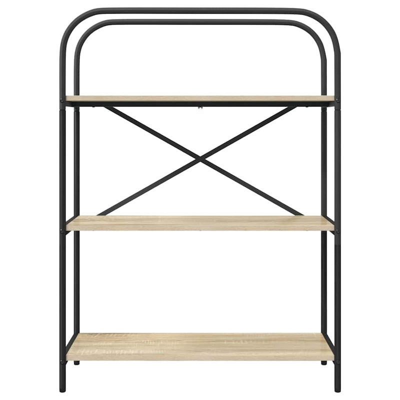 vidaXL Könyvespolc sonoma tölgy 80 x 30 x 109 cm Faanyag