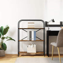 vidaXL Könyvespolc Füstölt tölgy 80 x 30 x 109 cm Faanyag