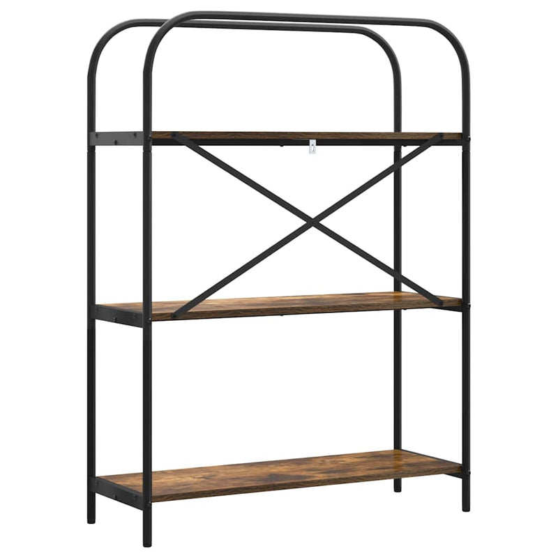 vidaXL Könyvespolc Füstölt tölgy 80 x 30 x 109 cm Faanyag