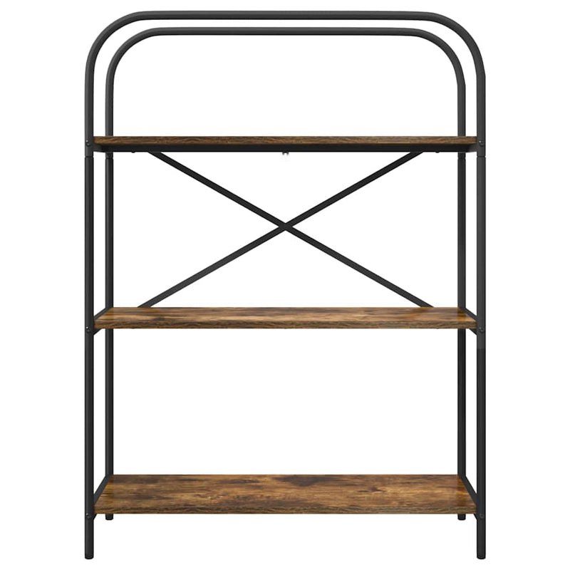 vidaXL Könyvespolc Füstölt tölgy 80 x 30 x 109 cm Faanyag