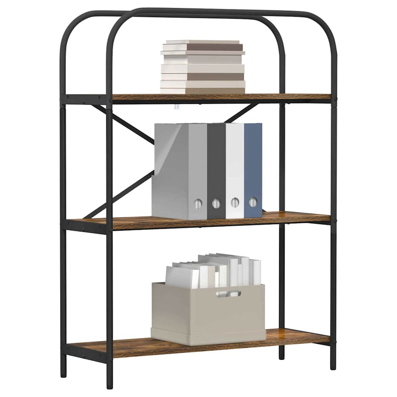 vidaXL Könyvespolc Füstölt tölgy 80 x 30 x 109 cm Faanyag