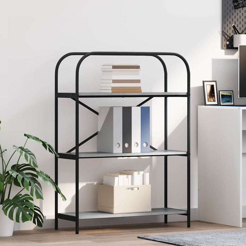 vidaXL Könyvespolc Szürke sonoma 80 x 30 x 109 cm Faanyag