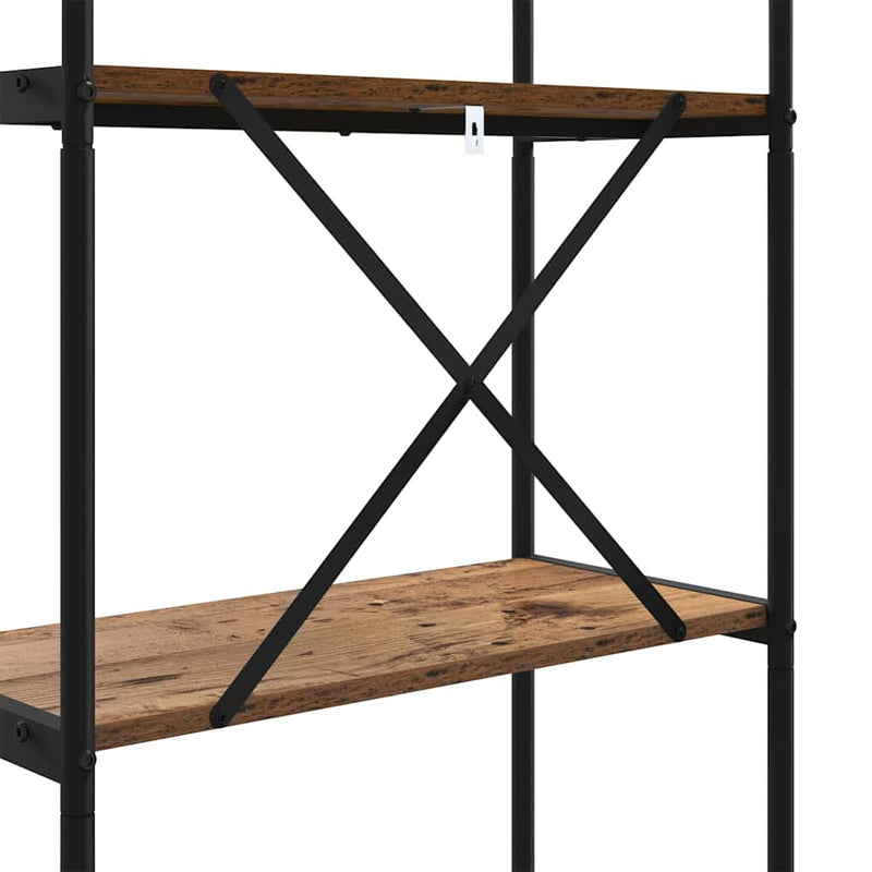 vidaXL Könyvespolc Régi fa 80 x 30 x 109 cm Faanyag